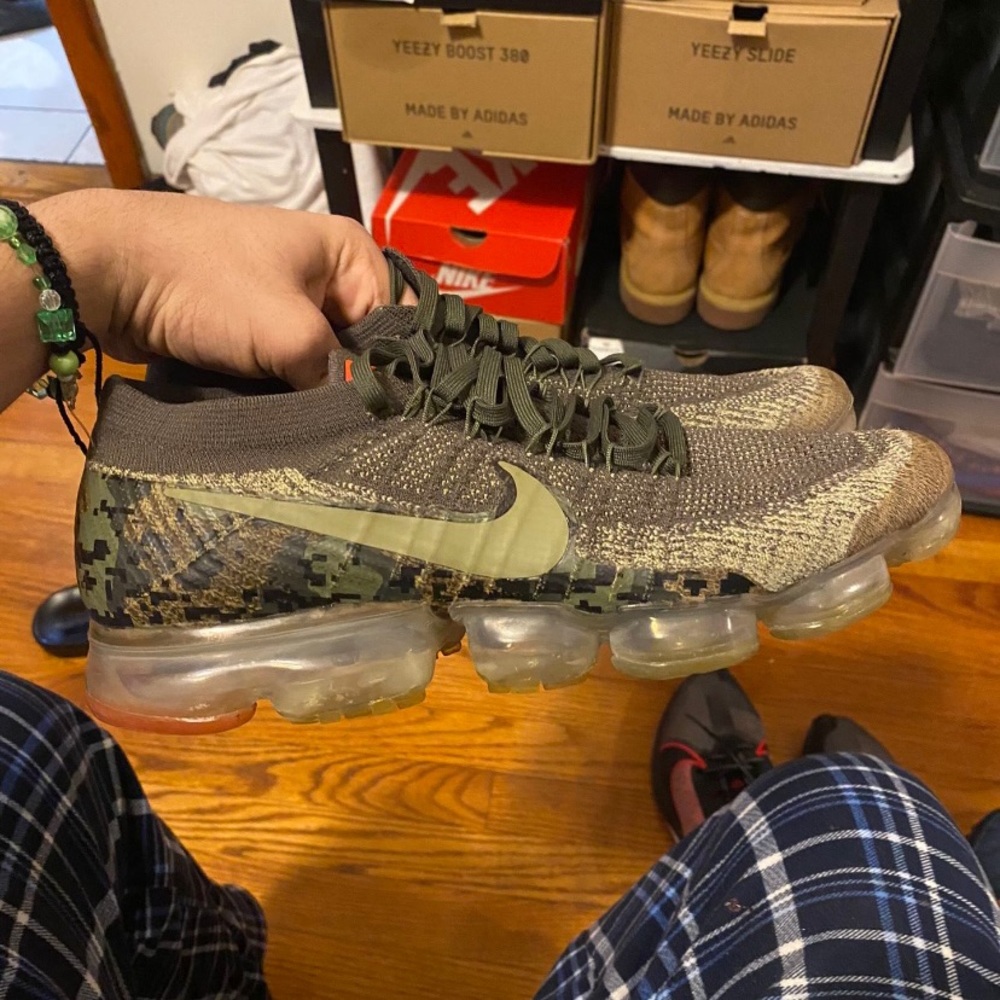 Nike vapormax Camo size 10.5 green
